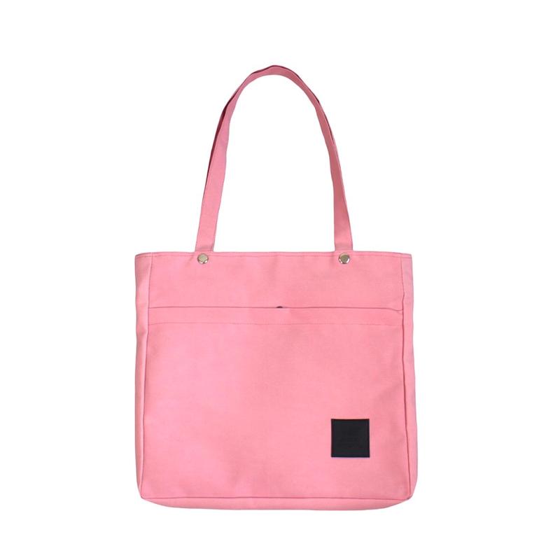 TOTE BAG DOUBLE RESLETING - TAS BAHU TOTEBAG WANITA KANVAS POLOS - TOTE WANITA BANDUNG POLOS - TOTE BAGKANVAS 5