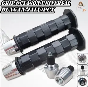 HANDFAT OCTAGON JALU STANG HANDGRIP GRIP MOTOR UNIVERSAL BEAT VARIO MIO FILANO GENIO NMAX PCX PNP