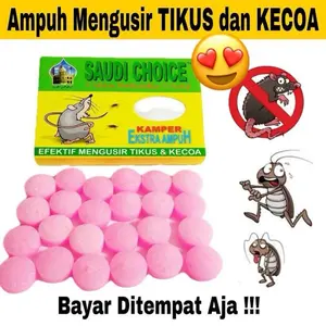 (SP) SAUDI CHOICE KAMPER USIR TIKuS 40 gram / KAMPER ANTI RAYAP PENGUSIR TIKUS KECOA 40g