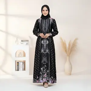 BV - ready stock Gamis Rohwa Silk/Gamis Silk simple mewah Lebaran 2026 - gaun wanita