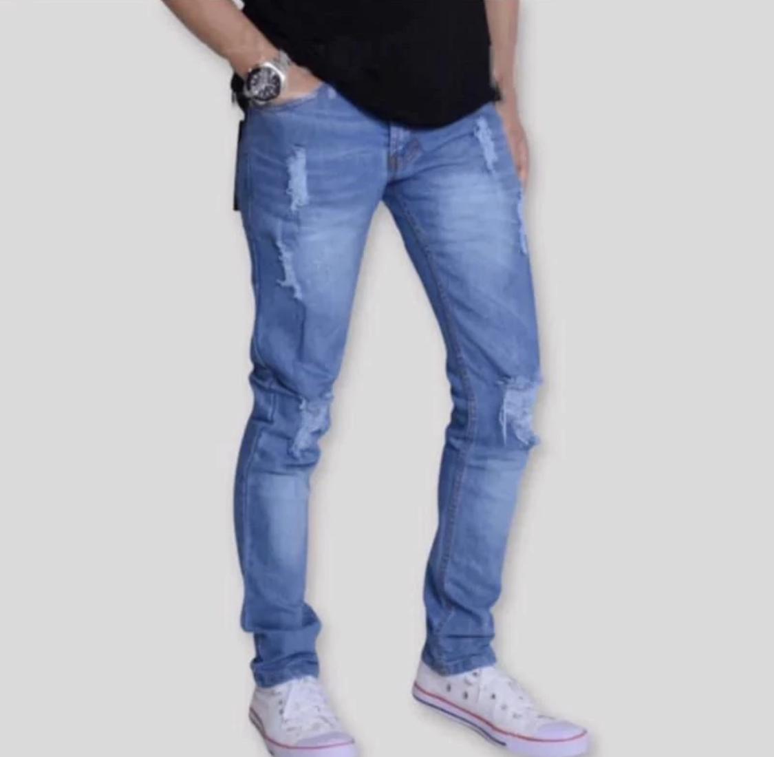 CELANA JEANS PANJANG PRIA SOBEK FASHION CELANA SOBEK TEMBUS JEANS PANJANG PRIA KENIAN Skinny Ripped Nyaman Melar Soft Hitam Slimfit Distro Coklat Pensil Stretch Karet kasual regular Trousers Keren Cowok Dewasa Keren Cowok atletis polos navy Elegant Steamp