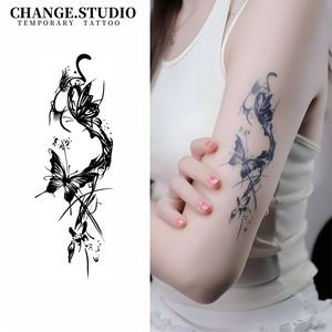 Hình Xăm Tạm Thời, Thiết Kế Hình Xăm Bướm, Kéo Dài Trong 15 Ngày, Không Thấm Nước, Không Lo Rạn, Chống Ma Sát Miếng Dán Hình Xăm