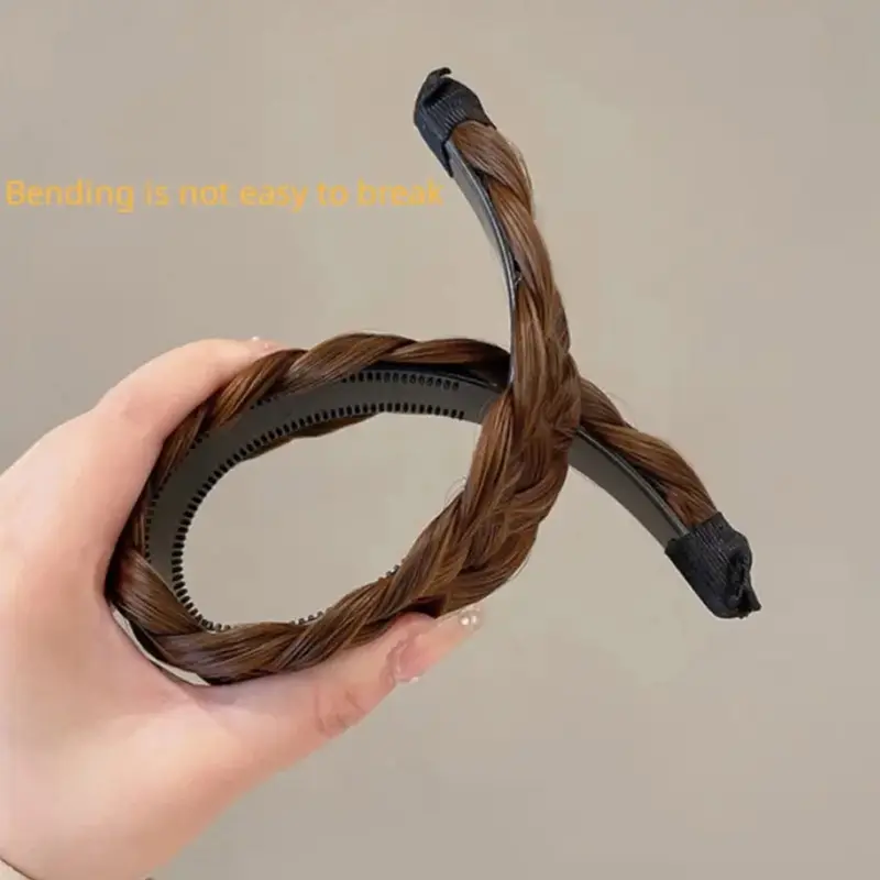 1.5/4.5cm Bando Handmade / Bando Kepang Rambut Alami Lebar 3