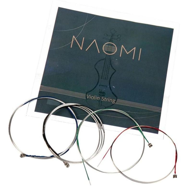 1 Bộ Nhạc cụ 4/4 3/4 1/2 1/4 1/8 Dây đàn violin Naomi Thay thế Dây Niken Dây…