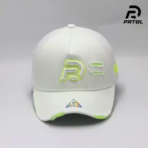Prtbl Topi Baseball sbkdmg - Putih Bordir logo kontur stabilo