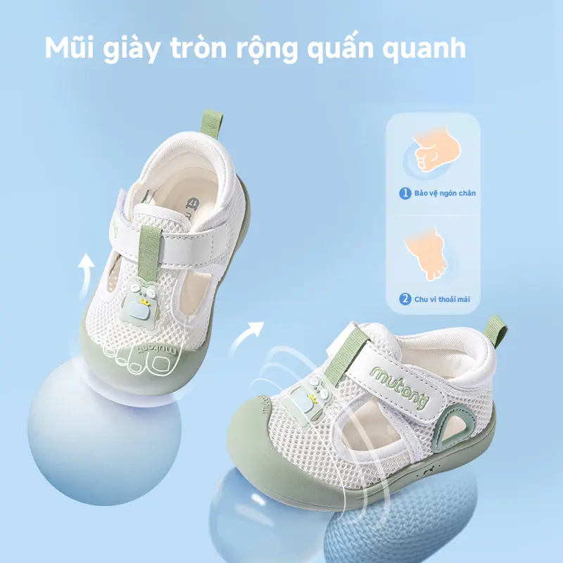 Dép Xăng Đan Cho Em Bé MUTONG, Bộ Sưu Tập 2025, Đế Mềm, Giày Mùa Hè Cho Em Bé Gái, Thiết Kế Chân Mèo Bionic Một Năm Tuổi, Giày Chống Trượt, Thích Hợp Cho Trẻ Sơ Sinh Và Trẻ Mới Biết Đi