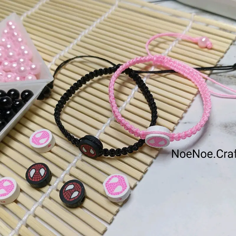 Gelang couple spiderman miles and gwen dewasa dan anak fashionable Bracelets 0