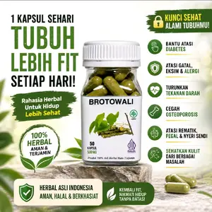 Herbal Kapsul Brotowali 50 Kapsul BPOM Mampu Mengatasi Gatal Alergi Kutu Air Dan Penyakit Kulit