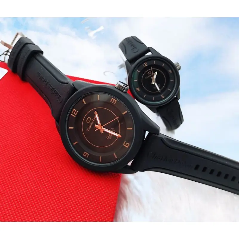 NEW JAM TANGAN COUPLE CHARLES DELLON TALI KARET TERMURAH NEW JAM TANGAN COUPLE CHARLES DELLON TALI KARET TERMURAH
