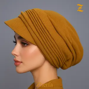 Turban Ciput Instan Polos Topi Dewasa Kaos Waffle Premium Terbaru By Snada Mode Pet
