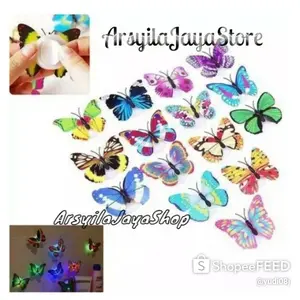 Kupu-Kupu Lampu LED Hiasan Dinding