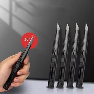 Retractable Push Utility Knife Pendant Survival Gift Paper Box Cutter Envelope Opener Stationery Express Knife Office Supplies