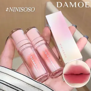 NINISOSO Tulle Mist Dot Lip Glaze Soft Matte Lipstick Colow Lip Mud Lipstik
