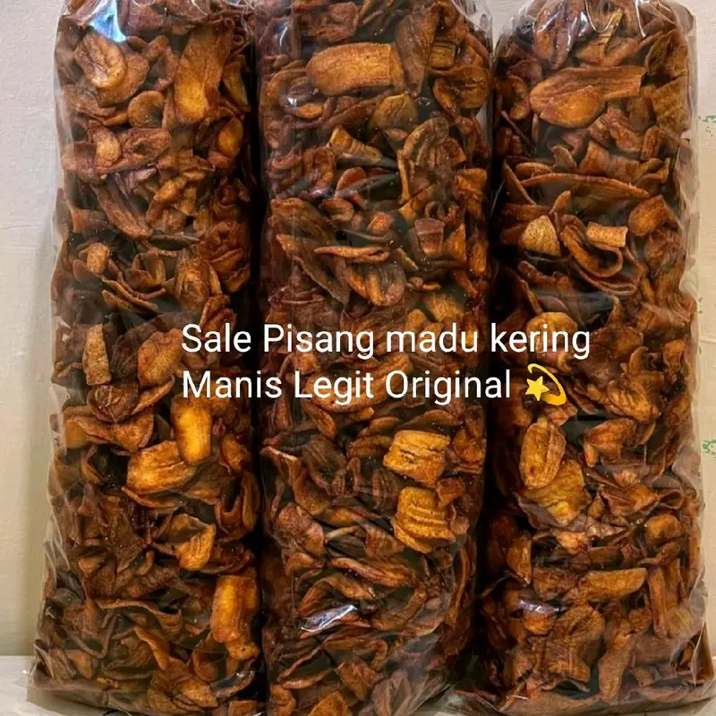 1 KG Sale pisang kering manis legit /keripik pisang 1