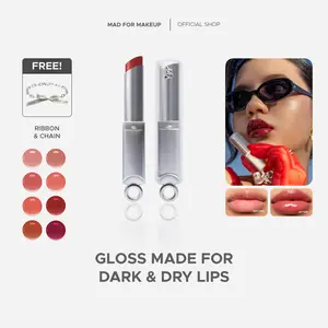 Mad For Makeup #GlassNotGloss 6HR Soft Stain + Cera-shine Tec Glass Balm Ink Like Air Glasstick