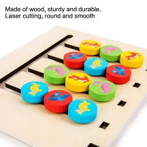 Mainan edukasi anak / LOGIC GAME / DINOSAUR LOGIC GAME / FOUR COLOR LOGIC GAME / LOGIC OF THINKING / Maze Labirin / Papan alur Kayu