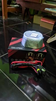 Product Review of PAKET BUNDLING Lampu Utama Biled CR7 C2 Gen 2 Original Golden Shell Blue Lens Plus Devil Eye Premium Biled Flat Cut High Low from b** 1