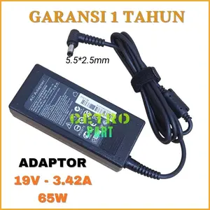 Super murah Adaptor Charger For N43 N43S N43SL N43SN M50 M500 M60 Series- 19V 3.42A 5.5*2.5mm Free kabel power