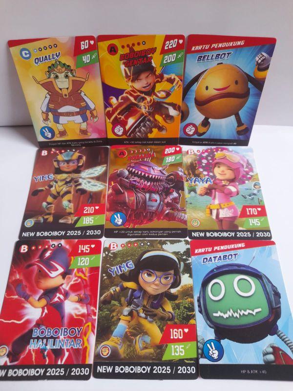 10 BUNGKUS KARTU TRADING CARD BOBOIBOY GALAXY GOL TERBARU