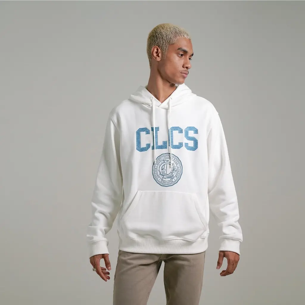 CELCIUS HOODIE PRIA WANITA COLLAGE SWEATER PUTIH DISTRO Baju Lembut