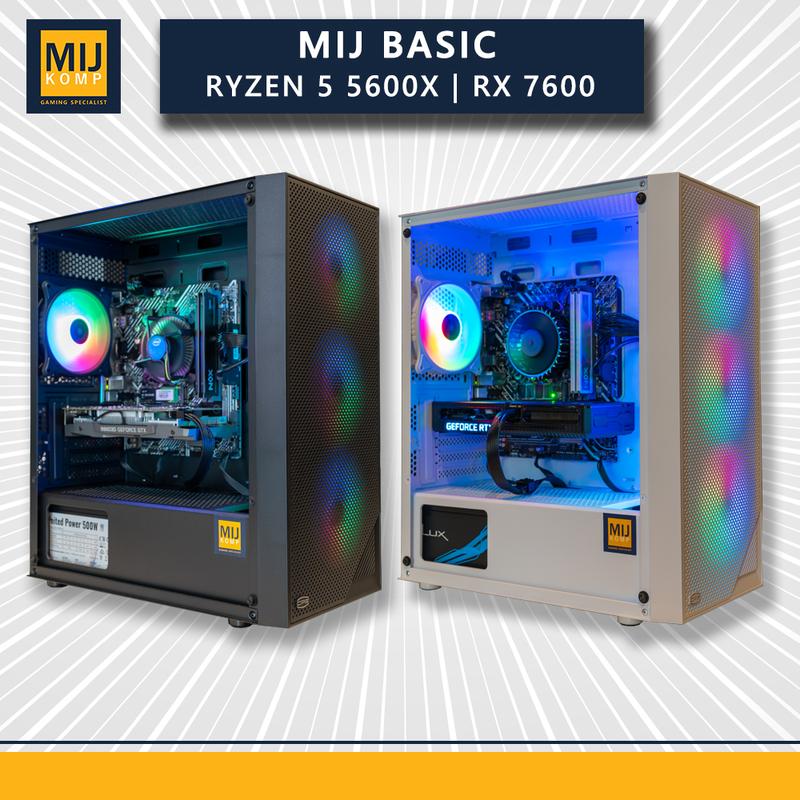 MIJ BASIC / AMD RYZEN 5 5600X / RX 7600 / PC GAMING DESAIN - Shop ...