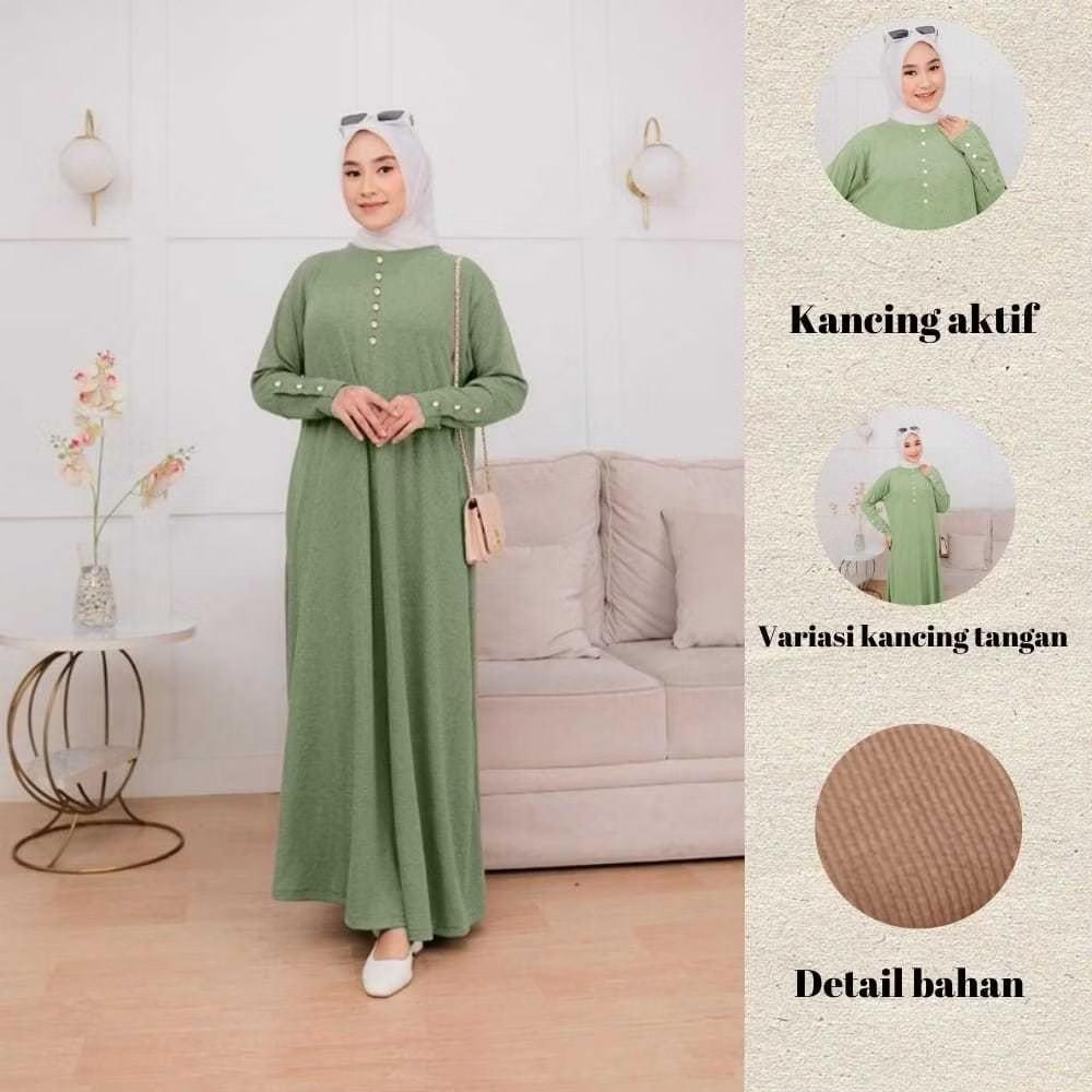 Gamis Muslim motif etnik terbaru // gamis abstrak wanita kekinian // gamis wanita remaja murah bagus