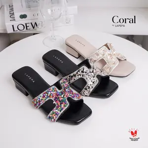 LAPEPA LIVE - CORAL Sandal Heels Wanita Sendal Hak Tahu Wanita