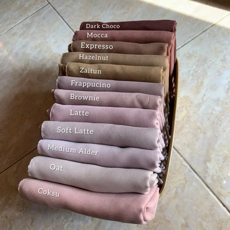 HIJAB PLAIN SQUARE by Alodiest || PART 1 Muslim Kerudung Polycotton Segi Empat Basic 2