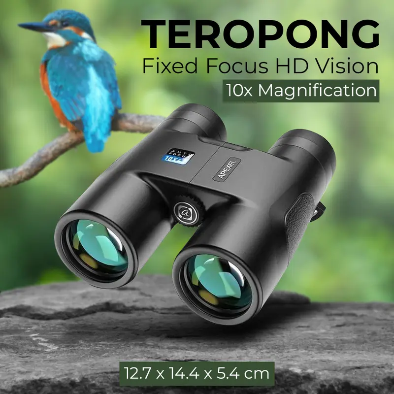 COD APEXEL Teropong Binoculars Fixed Focus HD Vision 10x42 - APL-RB10X42A Best seller Alat Camping 0