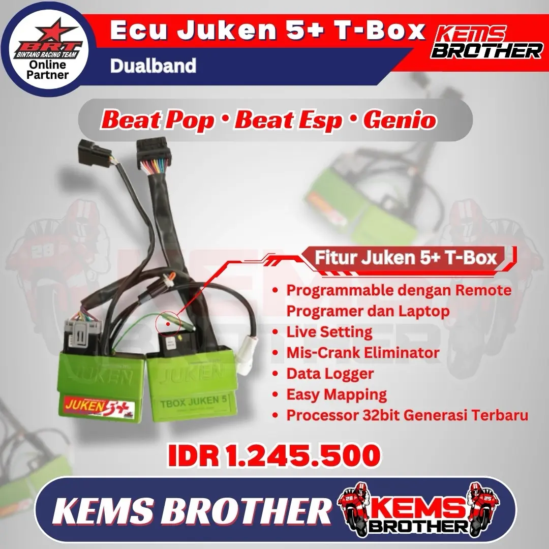 ECU Juken 5+ T-Box Dualband Beat ESP, Beat Pop, Genio - Original BRT