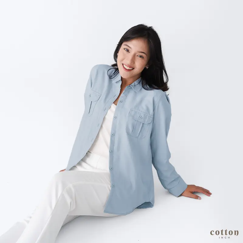 Cotton Inch - Panama Kemeja Basic Baju Atasan Katun 1