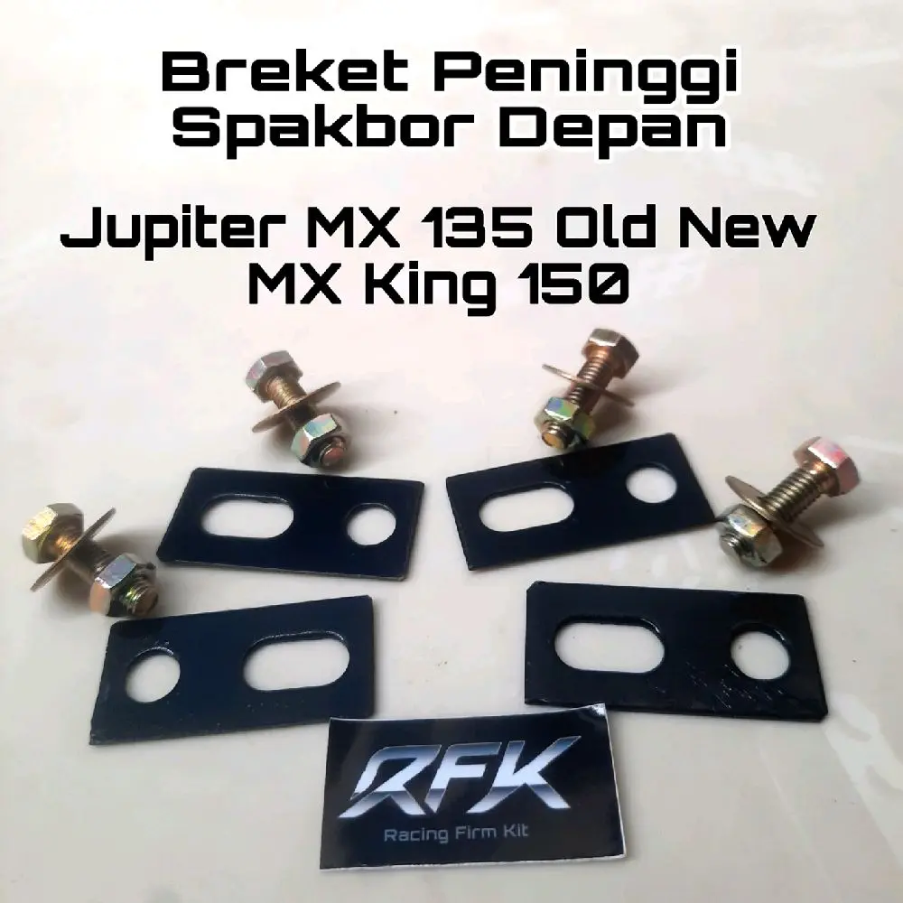 Breket Bracket Dudukan Peninggi Spakbor Depan Downsize Upsize Jupiter MX 135 Old New MX King 150 - Baut, Motorcycle, Ban