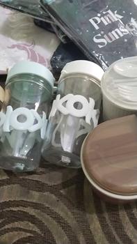 Product Review of [COD] TUMBLR HOHO/ MUG KACA TEBAL/ MUG AESTHETIC CUTE Water Bottles from Z** 0