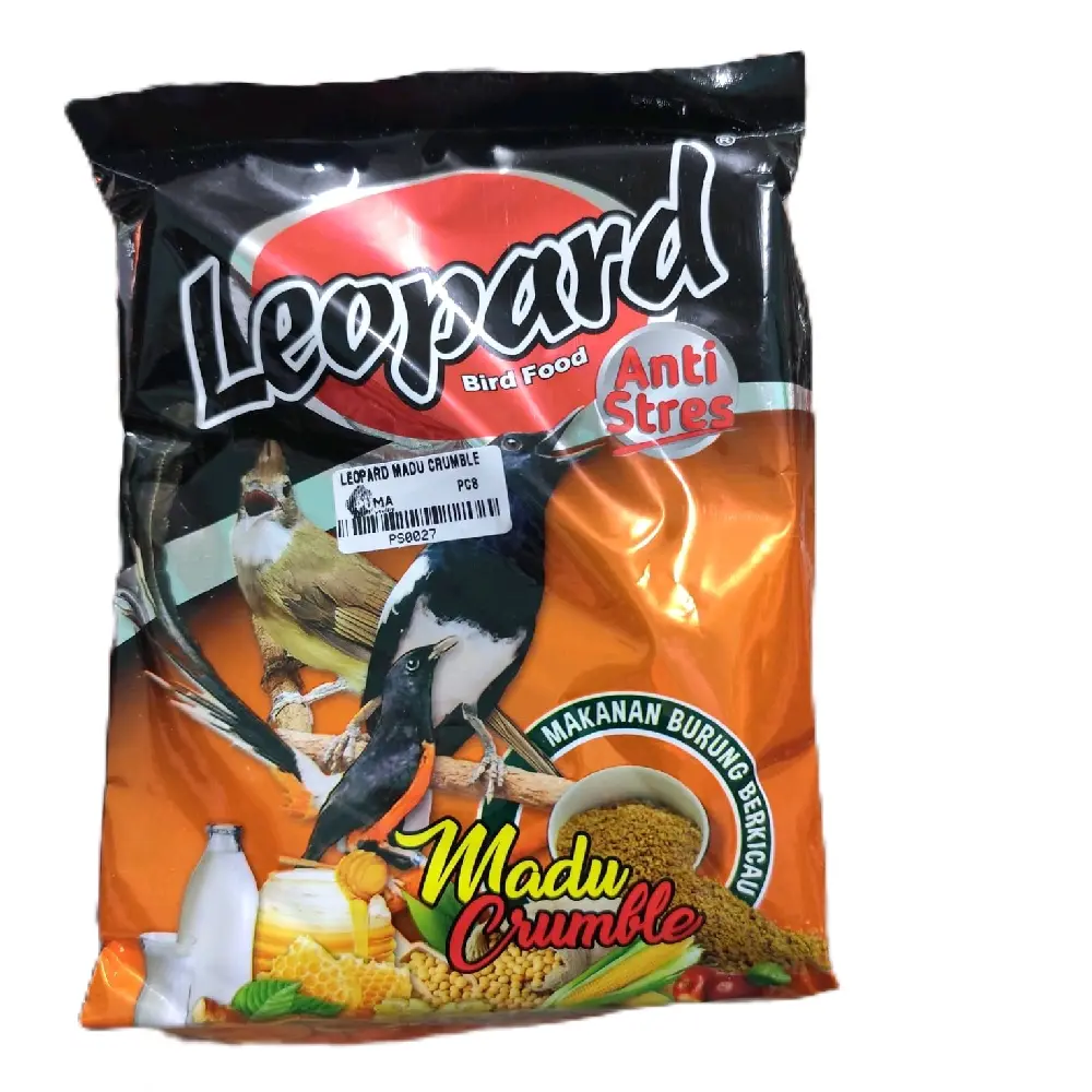 Pakan Burung Anti Stres Leopard Madu Crumble