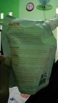 Product Review of EGG YEAST EGGSHELL Mask Cream 100gr Face Masker Cangkang Telur Facial Krim Wajah Peel Off Kulit E.G.G Glam Glow Melembutkan Muka from T**y A**h 1