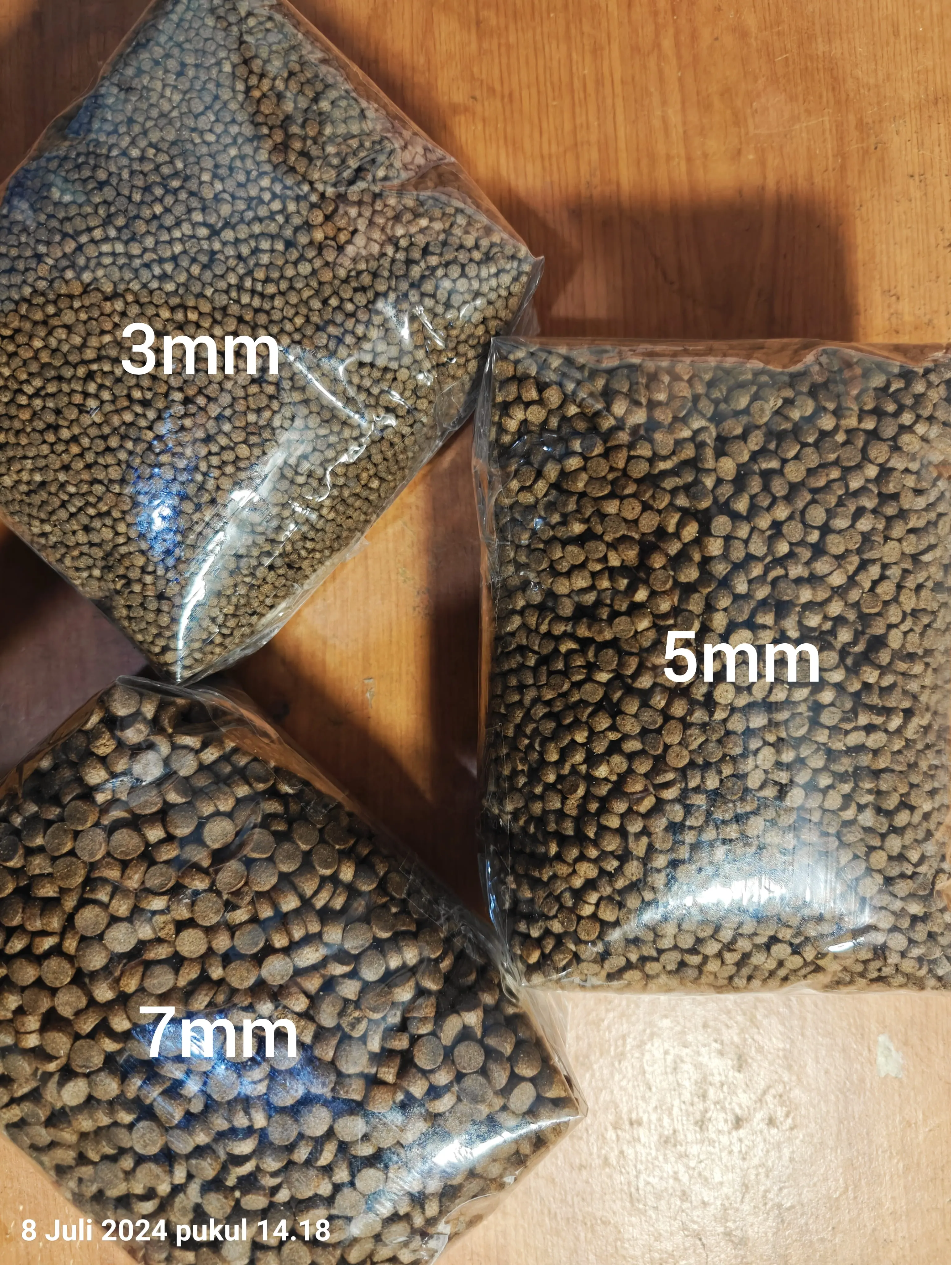 STP KAE 1kg / REPACK / 3mm 5mm 7mm / kae pakan koi protein tinggi