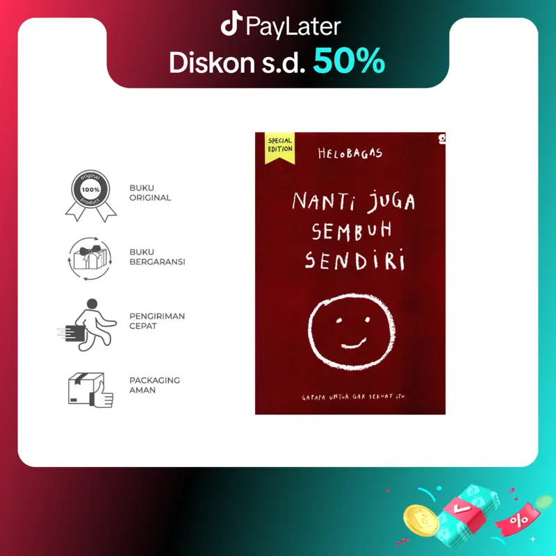 Ready!! Buku Novel Nanti Juga Sembuh Sendiri - Hello Bagas - Gradien Mediatama