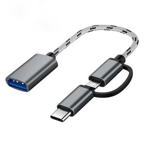MIAOYUTECH USB Type C & Micro USB to USB-A Adapter, Type C OTG Converter, Micro USB OTG Converter, Compatible with MacBook, Laptop, Android Galaxy,Windows,Linux