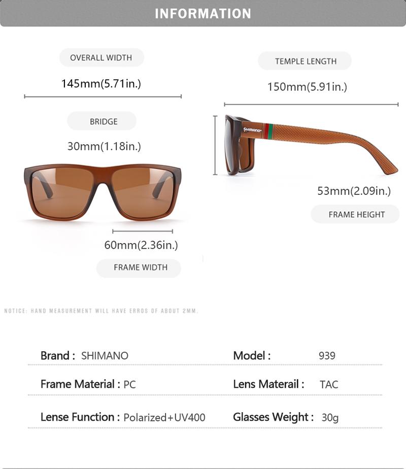 Product Introduction of Shimano Polarized Fishing Sunglasses Men Women Outdoor Sports Goggles Unisex Running Hiking Driving Eyewear UV400 Sun Glasses 3