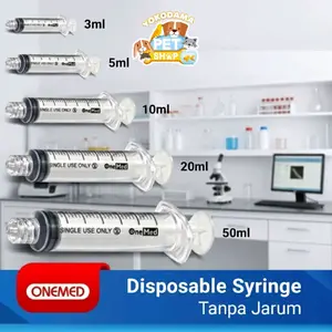 Spet/Spuit Tanpa Jarum 3ml 5ml 10ml 20ml 50ml | Alat Bantu Beri Makan Minum Kucing Burung