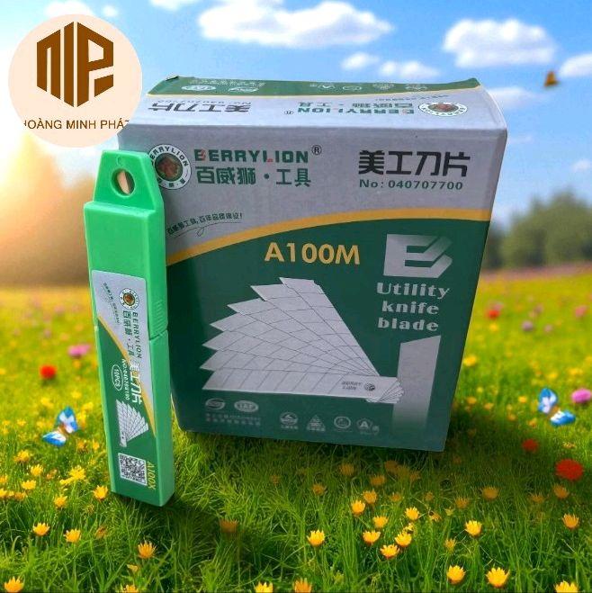 Lưỡi dao rọc giấy hiệu sư tử loại xịn lưỡi rất dày dặn độ dày 0.5mm [ NẶNG 1.5KG/ HỘP]