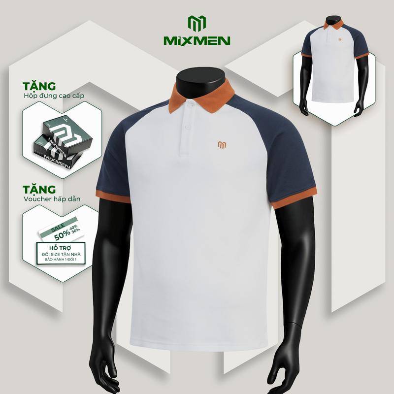 Áo Polo Nam Mixmen ICON M-606 vải cá sấu cotton interlock xuất xịn, chuẩn form, nam tính, thanh lịch cao cấp, Big Size