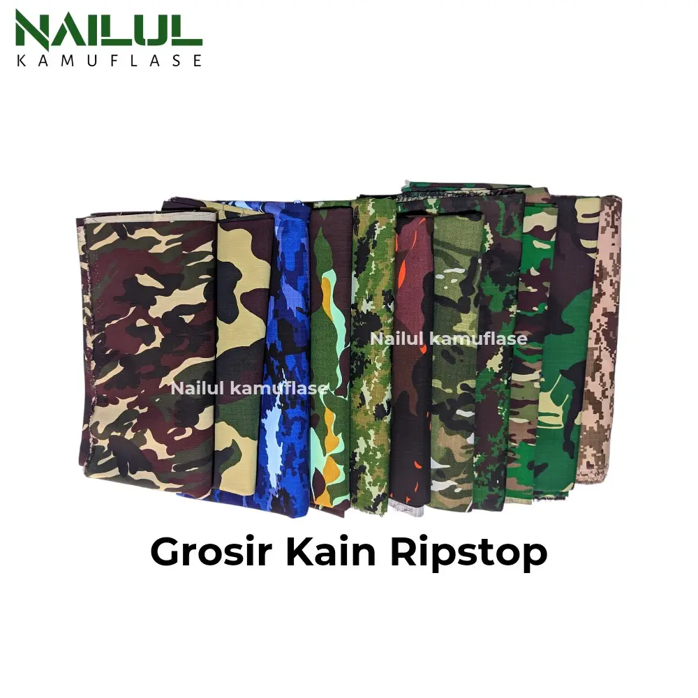 Kain Ripstop Loreng Banser PP Gurun AU Banyak Motif - Grosir Termurah Terbaik
