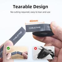 Gambar CABLETIME Kabel Winder Nylon Blended Clip Earphone Holder Cord Black - CV, 2M dari Cabletime Indonesia Kota Administrasi Jakarta Barat 4 Tokopedia