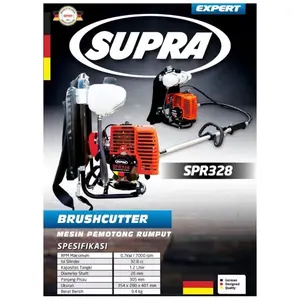 Mesin potong rumput SUPRA  gendong 2tak fulset stang komplit tinggal pake