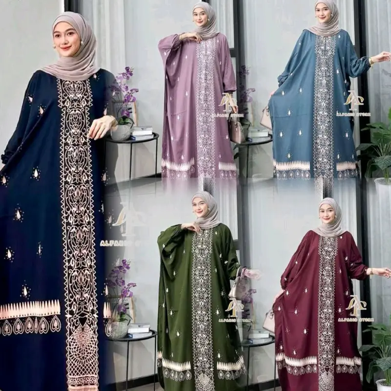 ABAYA KAFTAN JUMBO ALLSIZE BY QUINN BATIK FASHION PEKALONGAN 0