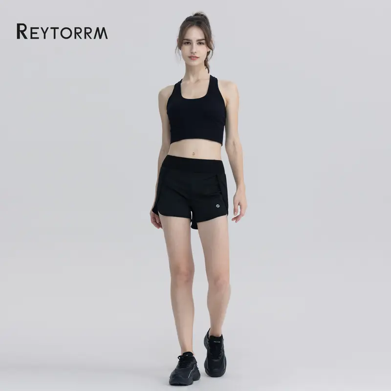 Reytorrm Celana Pendek Celana Yoga Cepat Kering Pinggang Tinggi Wanita Yoga&Running Sport.(DK046) 4