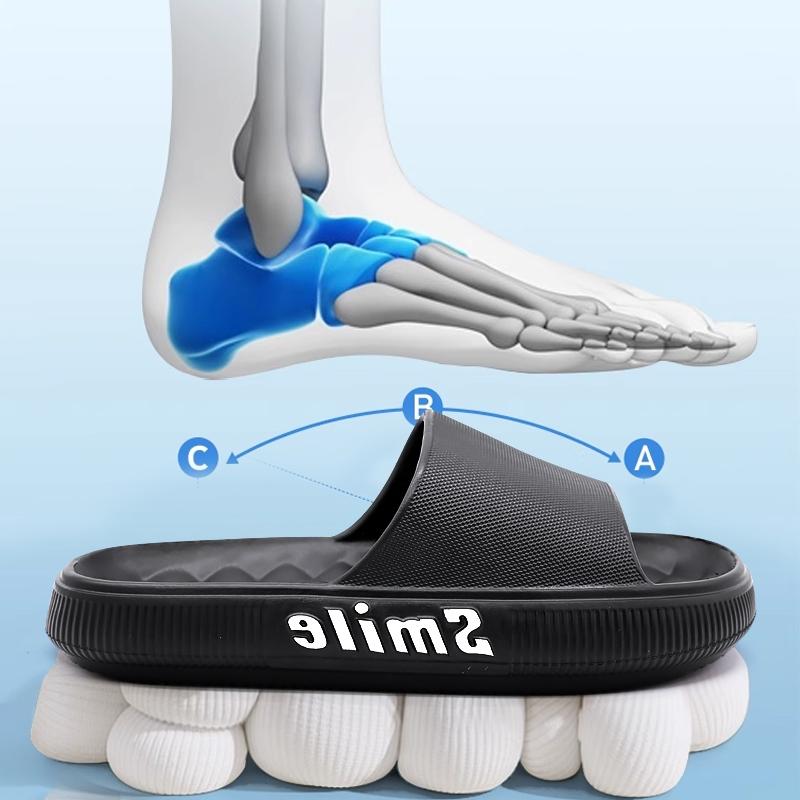 Product Introduction of Sandal Cowok Selop Karet Smile Type 913 Sandal Outdor dan Indoor Anti Slip Anti Air Bahan EVA  Tidak Bau  Pria Shoes Sendal 4
