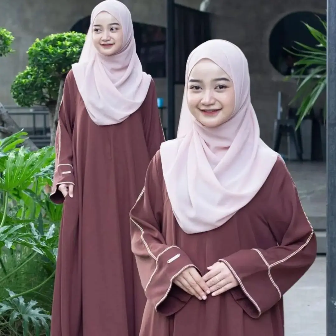 Rumi Abaya Bahan Jatuh Crinkle Premium M L XL XXL Gamis Lebaran Mewah 2025 Idul Fitri Model Baru Kekinian untuk anak Perempuan Tanggung Umur 13 18 Tahun