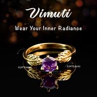 Gambar Vimuti Zaitun Cincin Wanita Adjustable Zirkon Ungu Berlapis Emas 18K Elegan untuk Sehari-hari dari Vimuti Kota Tangerang 3 Tokopedia